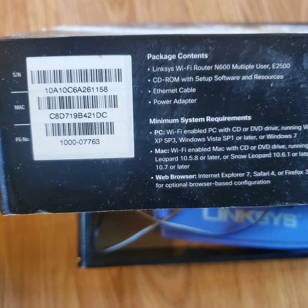 Cisco Linksys Wi-fi Router N600 - Picture 5 of 9